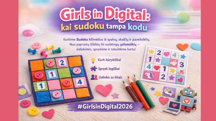 „Girls in Digital: kai sudoku tampa kodu“